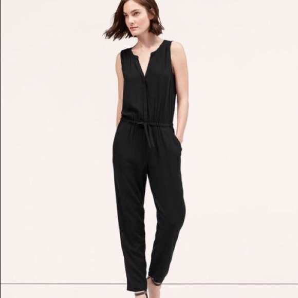 ann taylor black jumpsuit